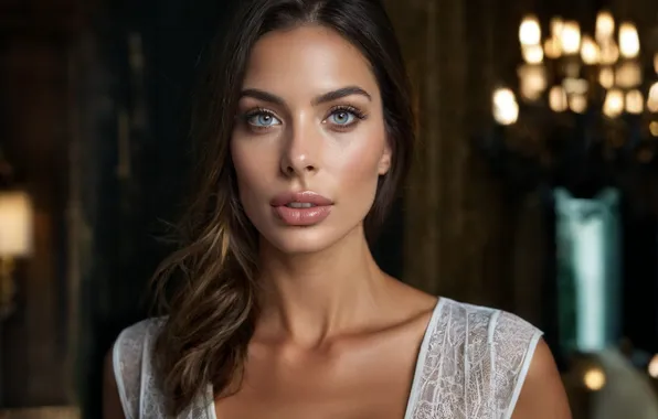 Girl, face, face beautiful, mouth lips