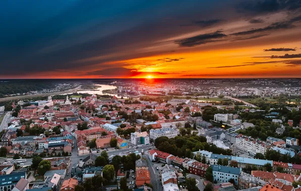Lietuva, Kaunas, saulėlydis