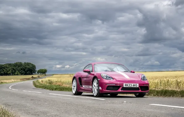 Картинка car, Porsche, Cayman, sky, clouds, 718, Porsche 718 Cayman Style Edition