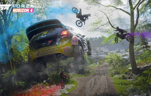 Картинка Ford, Microsoft, game, 2018, Rally, Fiesta, E3 2018, Forza Horizon 4