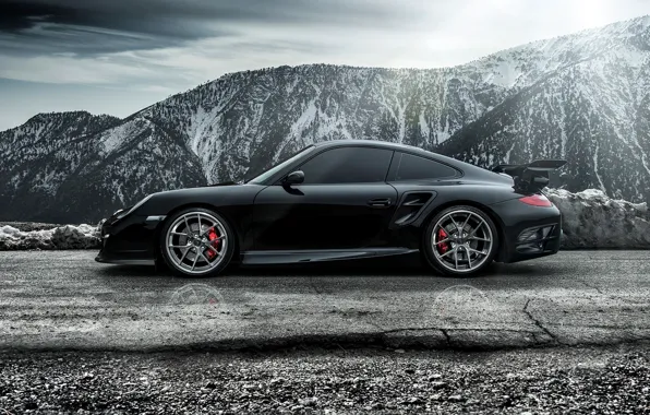 Картинка 911, Porsche, порше, сбоку, Carrera, Turbo, каррера, 2015