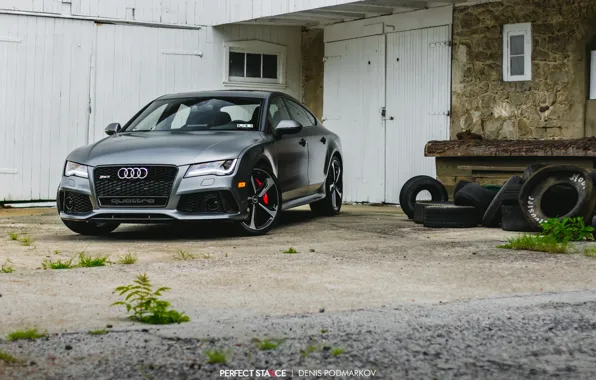 Audi, silver, RS7