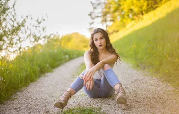 Картинка лето, взгляд, модель, милашка, jasmin