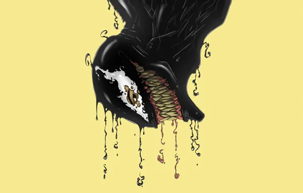 Язык, Зубы, Marvel, Веном, Venom, Симбиот, Creatures, by David Oyola