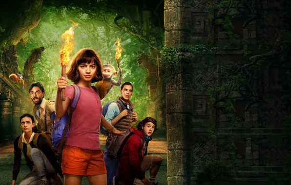 Постер, перссонажи, Dora and the Lost City of Gold (2019), Dora and the Lost City …