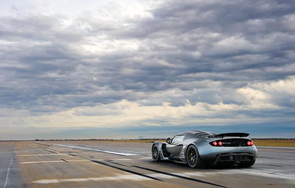 Sky, clouds, Hennessey, Venom, hypercar, Hennessey Venom GT