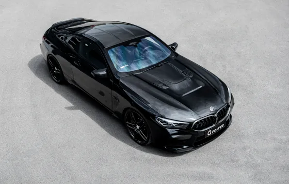 Картинка чёрный, купе, BMW, G-Power, Bi-Turbo, 2020, BMW M8, двухдверное