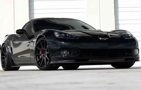 Картинка Z06, Corvette, Chevrolet, Black