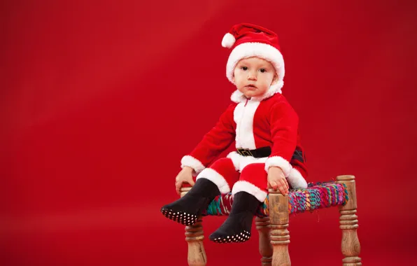 Шапка, ребенок, малыш, Рождество, костюм, Новый год, Санта, Christmas