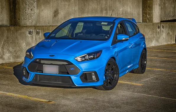 Ford, blue, parking, focus