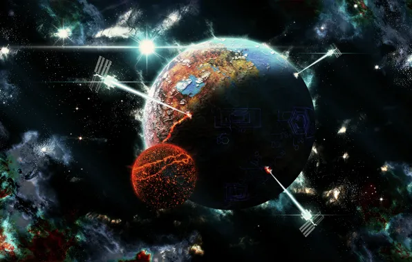 Planet, sputnics, the end