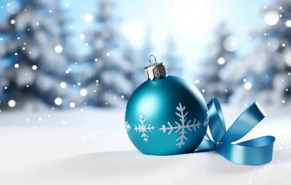 Картинка шарики, голубые, Рождество, Новый год, синие, ёлочные игрушки, новогодние украшения, ИИ-арт