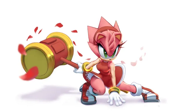 Картинка art, Amy Rose, Sonic the Hedgehog