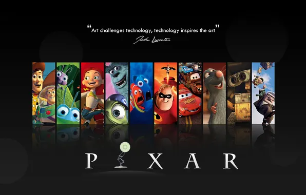 Мультфильмы, Pixar, Animation, Джон Лассетер, компьютерная анимация, Технология вдохновляет искусство