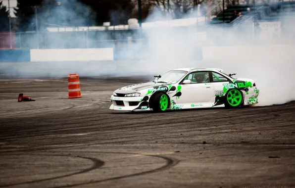 Картинка Машина, дрифт, Silvia, Nissan, ниссан, Tuning, сильвия, S14, JDM