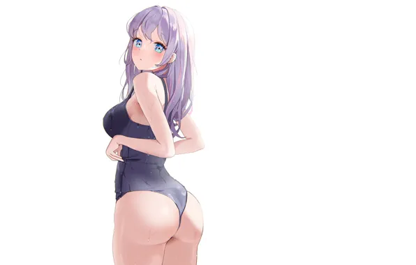 Girl, sexy, ass, boobs, anime, pretty, body, swimsuit