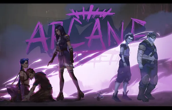 Арт, League of Legends, jin, LOL, adriana, Jinx, Netflix, Arcane