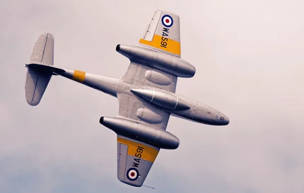 Airplane, aviation, jet, Gloster Meteor