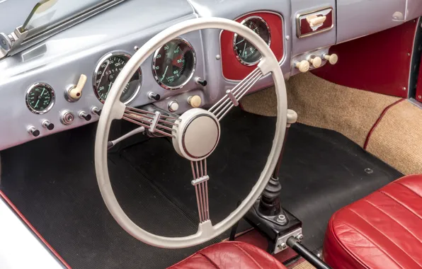Porsche, Салон, Спидометр, 1953, Classic, Руль, Classic car, Porsche 356
