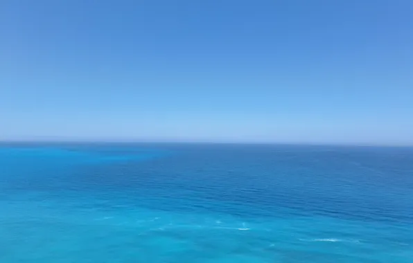 Waves, sky, sea, ocean, blue, water, clouds, fog