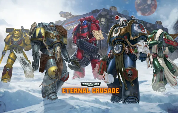 Warhammer, war, warhammer 40, winter, ultramarine, warhammer 40 000, warhammer 40.000, w40k