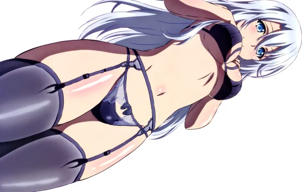 Girl, sexy, lingerie, pantsu, bra, cleavage, panties, thighhighs