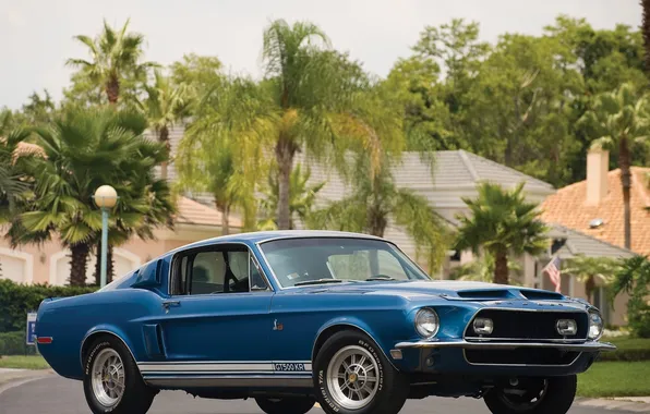 Mustang, Ford, shelby, gt500, 1968 год