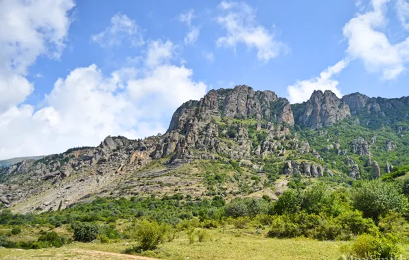 Горы, природа, крым, Демерджи