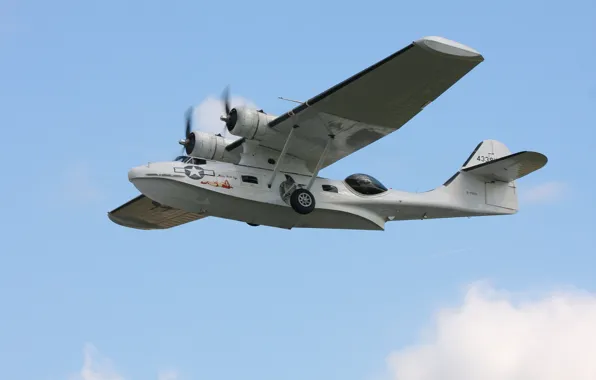 Картинка полет, самолёт, морской, противолодочный, патрульный, «Каталина», PBY Catalina