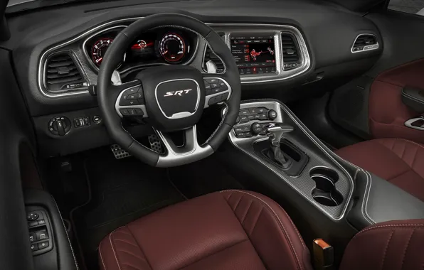 Dodge, Challenger, салон, Hellcat, SRT, Widebody, 2019