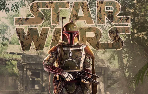 Star Wars, fanart, Concept Art, Boba Fett, Characters, by Pablo Olivera, Pablo Olivera, Star Wars …