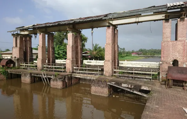 Suriname, Paramaribo, Polder, Uitkijk