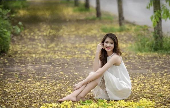 Картинка лето, девушка, улыбка