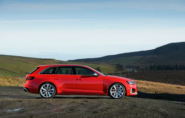 Audi, вид сбоку, 2018, универсал, RS4, Avant
