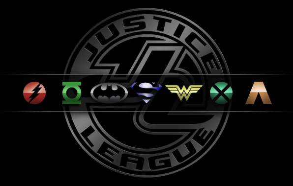 Logo, Wonder Woman, Batman, bat, Green Lantern, heroes, Superman, hero