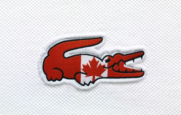 Крокодил, флаг, Canada, Lacoste