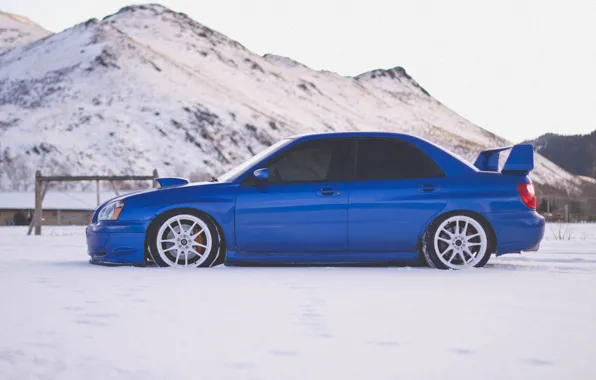Subaru, impreza, snow