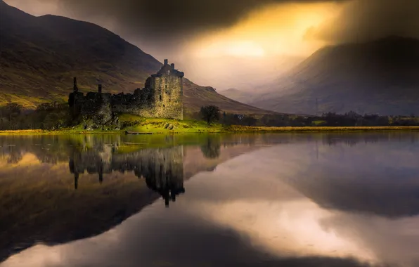 Картинка Scotland, Loch Awe, Kilchurn castle