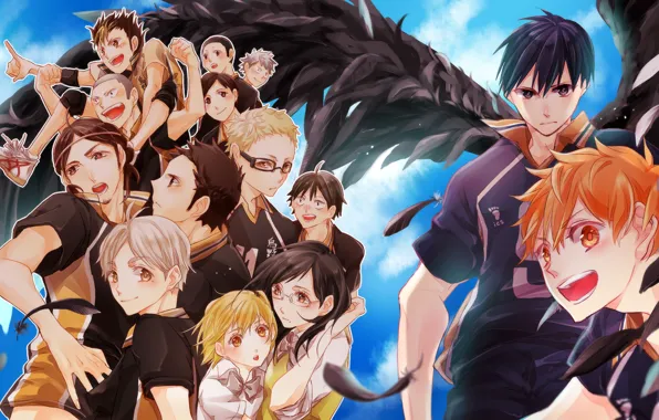 Спорт, арт, парни, Haikyuu