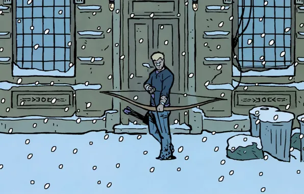 Снег, лук, Hawkeye, Соколиный Глаз, Клинтон Фрэнсис Бартон