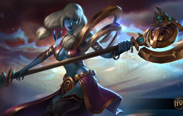 Грудь, art, heroes of newerth, moba, Savage Mace Chronos, Bia