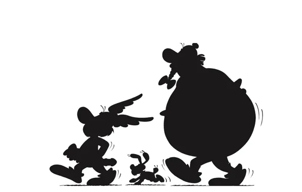 Картинка Ideafix, Obelix, Asterix