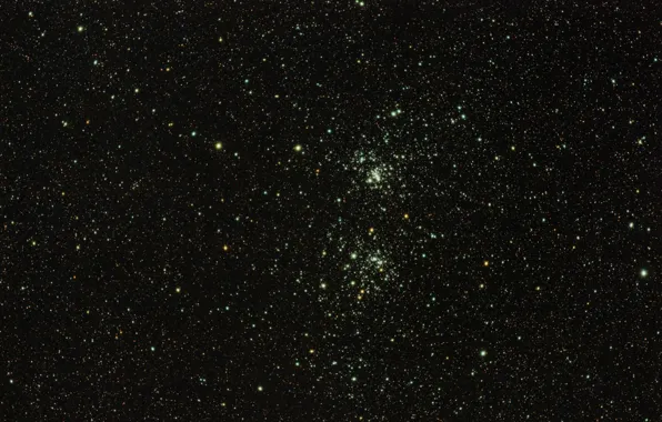 Скопление, Персей, звёздное, в созвездии, рассеянное, NGC 869