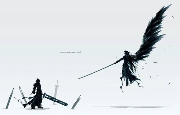 Картинка sword, Final Fantasy, wings