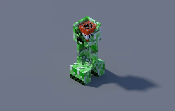 Обои, minecraft, крипер