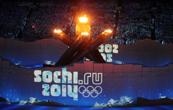Картинка огонь, факел, Россия, Сочи 2014, XXII Зимние Олимпийские Игры, Sochi 2014, sochi 2014 olympic winter …