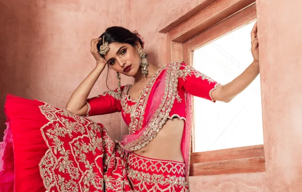 Girl, fashion, beautiful, model, brunette, pose, indian, actress