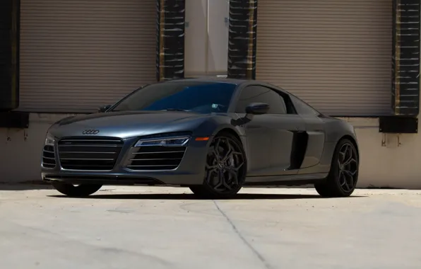 Audi, black, tuning, V10, r8