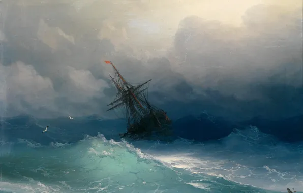 Картинка море, картина, живопись, Айвазовский
