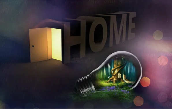 Картинка лампочка, дом, креатив, идеи